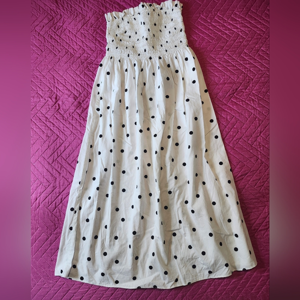 White Polka Dot Skirt